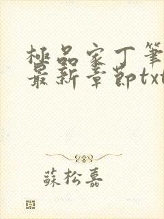 极品家丁笔趣阁最新章节txt封面