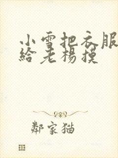 小雪把衣服解开给老杨摸