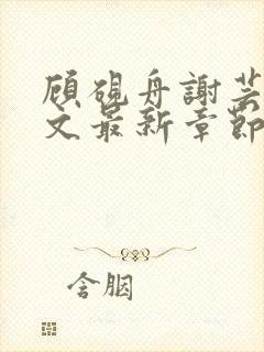 顾砚舟谢芸琛全文最新章节免费阅读