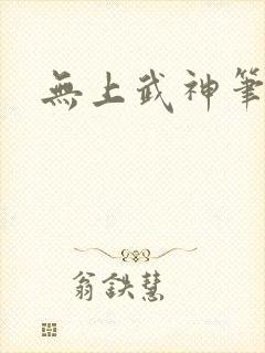 无上武神笔趣阁封面