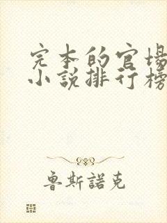 完本的官场重生小说排行榜