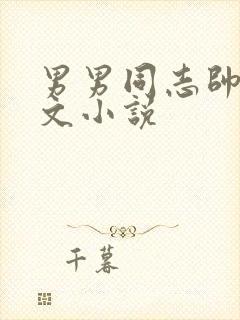 男男同志帅哥黄文小说
