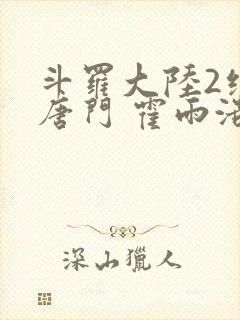 斗罗大陆2绝世唐门 霍雨浩