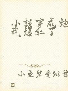 小说穿成炮灰后我爆红了