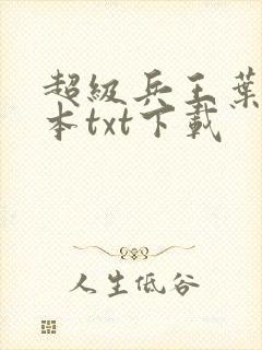 超级兵王叶谦全本txt下载