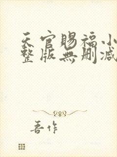 天官赐福小说完整版无删减txt封面