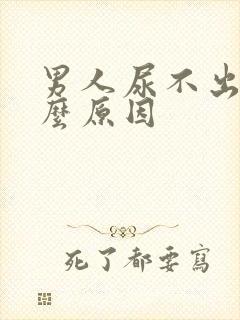 男人尿不出尿什么原因