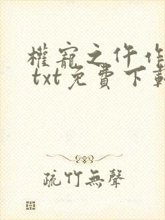 权宠之仵作医妃 txt免费下载