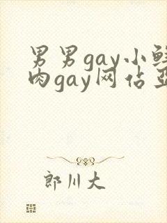 男男gay小鲜肉gay网站亚洲
