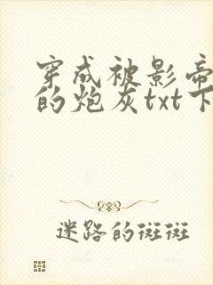 穿成被影帝抛弃的炮灰txt下载封面