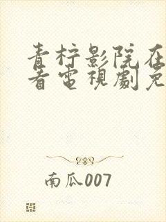 青柠影院在线观看电视剧免费西瓜