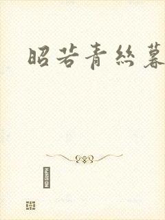 昭若青丝暮成雪封面