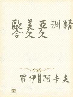 欧美亚洲精品综合久久封面