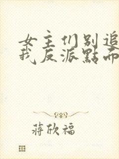 女主们别追了给我反派点面子