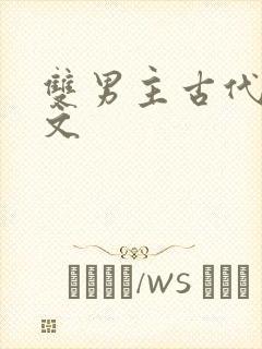 双男主古代高干文