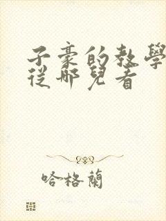 子豪的教学秘密从哪儿看