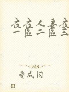 夜夜人妻夜夜爽一区二区三区封面