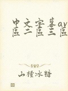 中文字幕av一区二区三区人妻