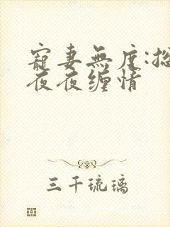 宠妻无度:总裁夜夜缠情