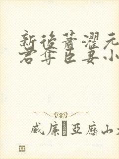 新后萧濯元朝露君夺臣妻小说笔趣阁