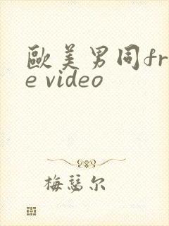 欧美男同free video