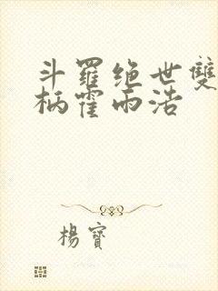 斗罗绝世双神权柄霍雨浩