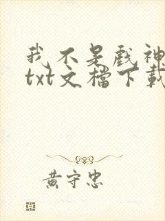 我不是戏神小说txt文档下载