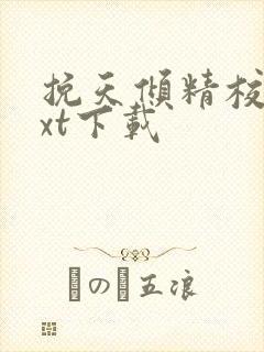 挽天倾精校版txt下载