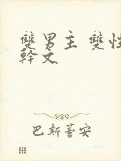 双男主 双性高干文