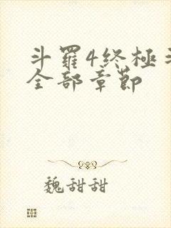斗罗4终极斗罗全部章节