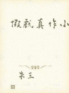 假戏真作小说封面