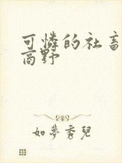 可怜的社畜周颂商野封面