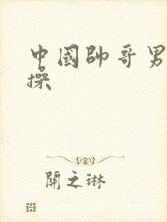 中国帅哥男同互操