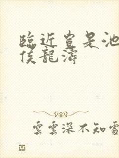 临近岂是池中物侯龙涛