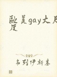 欧美gay大尺度