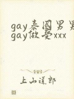 gay泰国男男gay做受xxx