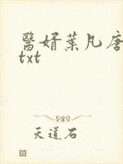 医婿叶凡唐若雪txt