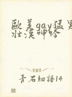 欧美gay猛男壮汉呻吟
