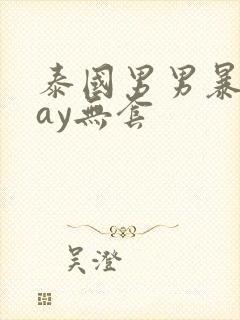 泰国男男暴菊gay无套