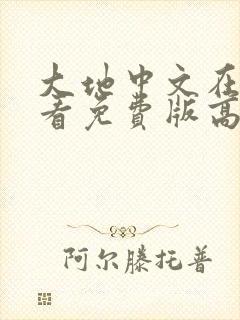 大地中文在线观看免费版高清电视剧