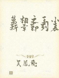 万相之王小说最新章节列表