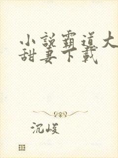 小说霸道大叔宠甜妻下载