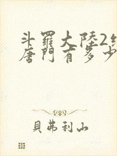 斗罗大陆2绝世唐门有多少字封面