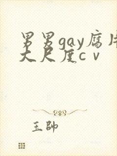 男男gay腐片大尺度cⅴ