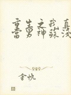 重生之我真没想当男神苏浅浅