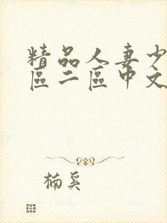 精品人妻少妇一区二区中文字幕封面