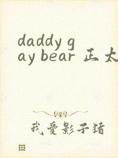 daddy gay bear 正太