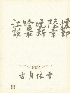 江吟晚陆怀璟小说最新章节更新时间