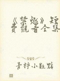 《禁燃》短剧免费观看全集