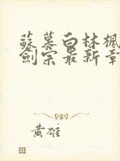 苏慕白林枫神霄剑宗最新章节